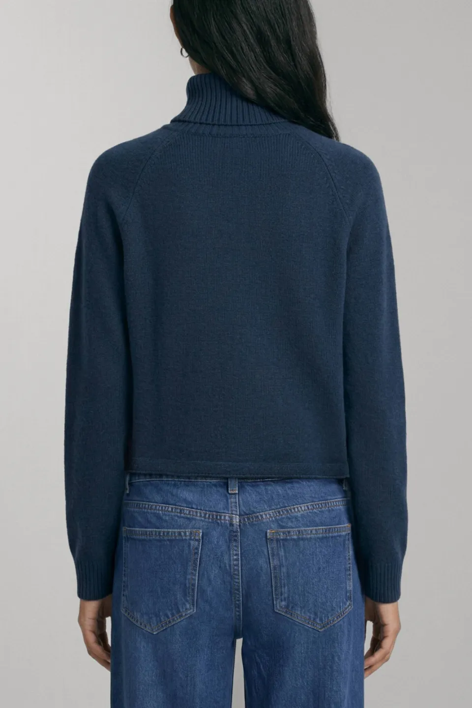 Mango TEEN gebreide trui - marineblauw, foto 4