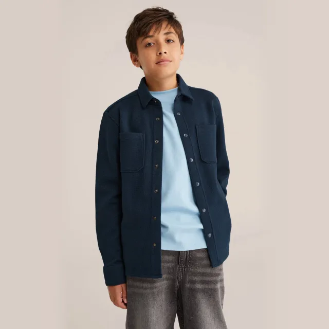 WE Fashion overshirt marineblauw Marine blauw