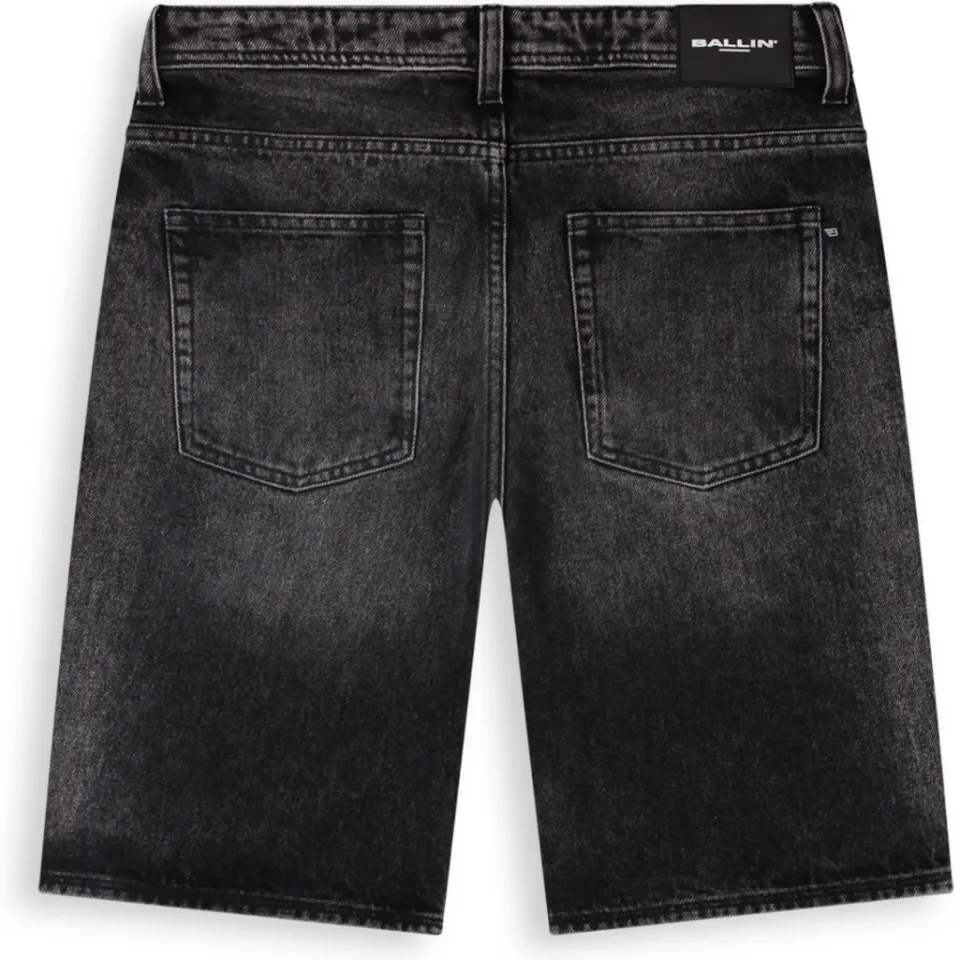 Ballin jeansshort grijs denim, foto 3