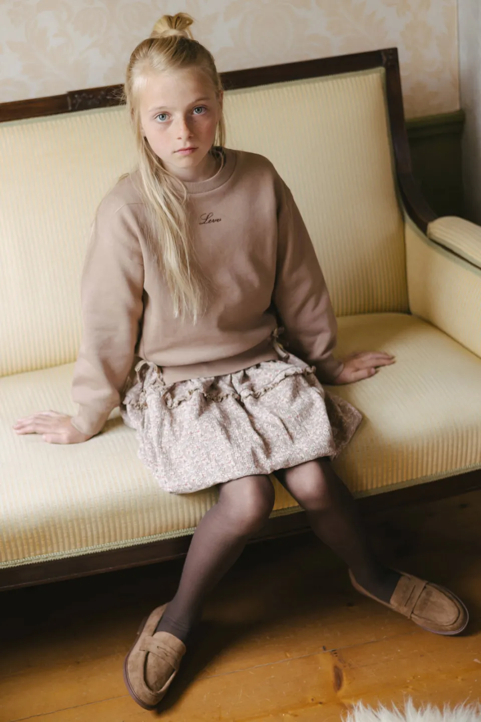 LEVV sweater - lichtbruin, foto 4