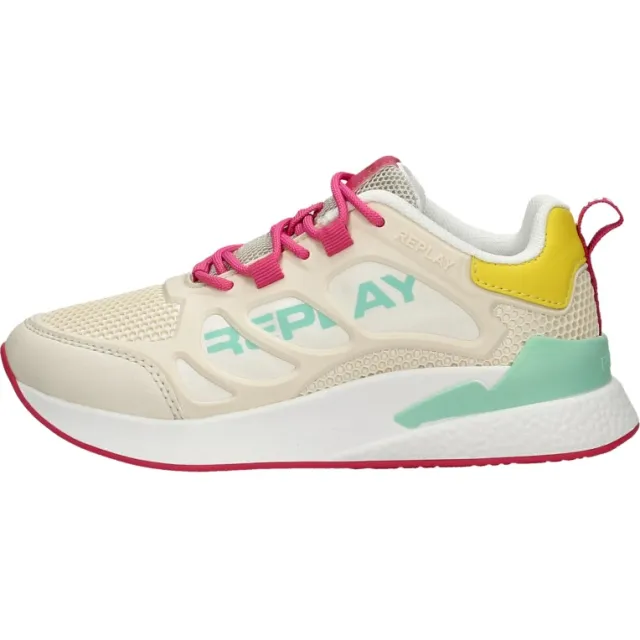 Replay Maze JR lage sneakers beige, foto 2