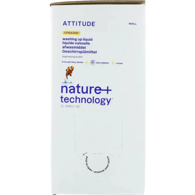 Attitude Afwasmiddel Citrus Zest 2 liter