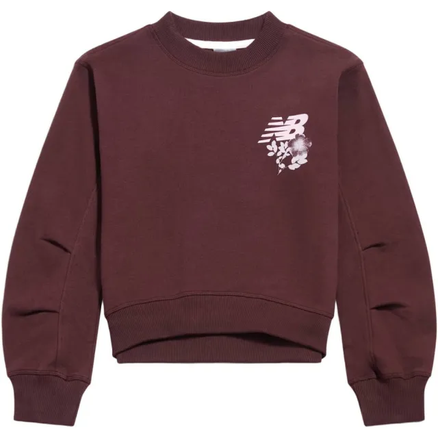 New Balance sweater met backprint - bordeaux
