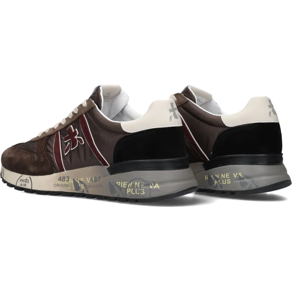 Premiata Lander sneakers bruin, foto 4