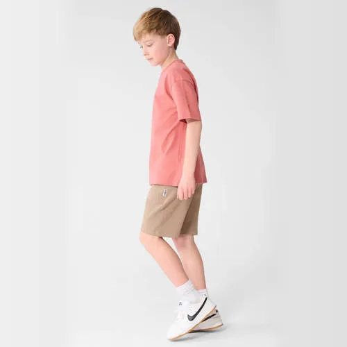 Shoeby regular waist sweatshort taupe, foto 3