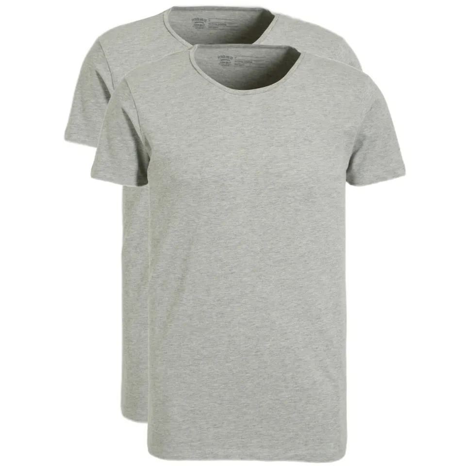 Petrol Industries ondershirt set van 2 lichtgrijs grijs, foto 2