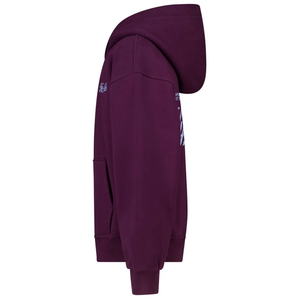 America Today hoodie met backprint - aubergine, foto 4