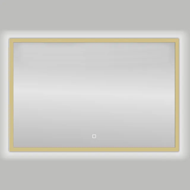 Best Design Badkamerspiegel Best Design Nancy Isola LED Verlichting 80x60 cm Mat Goud