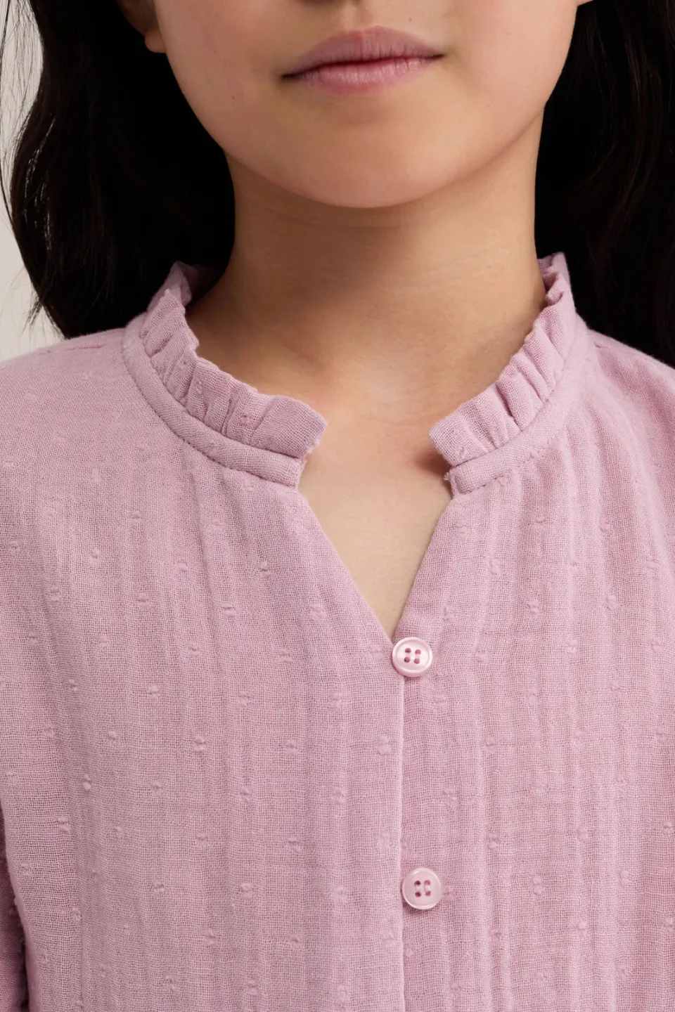 WE Fashion midi jurk met plooien roze, foto 6