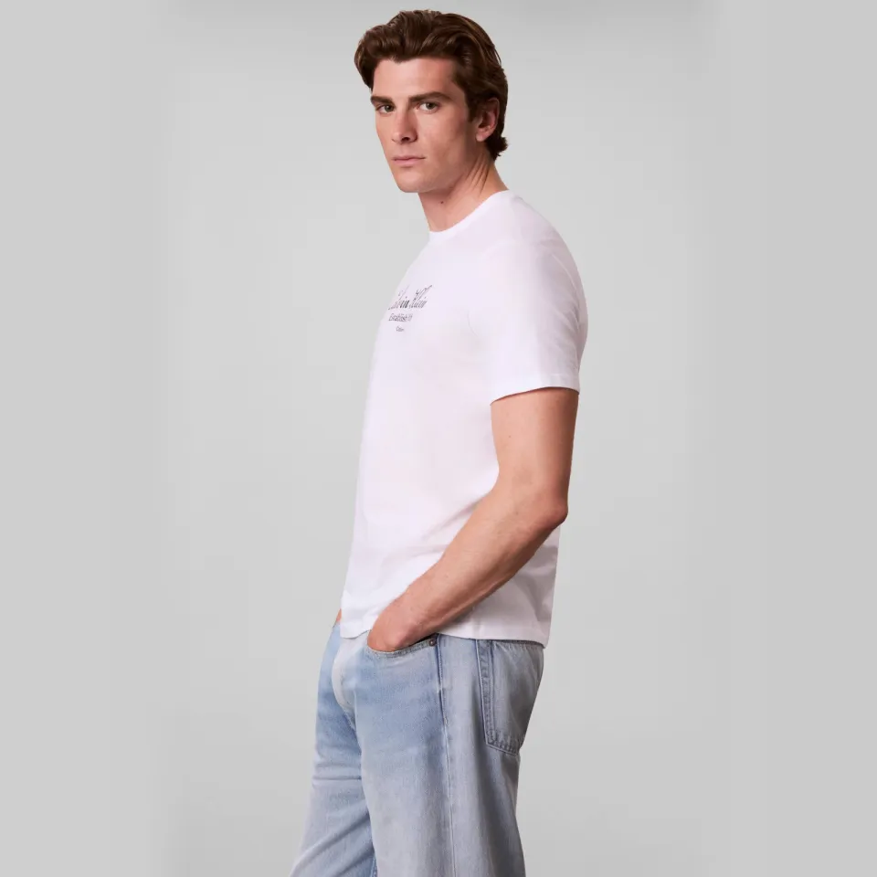 Calvin Klein JEANS regular fit T-shirt met print - bright white, foto 4