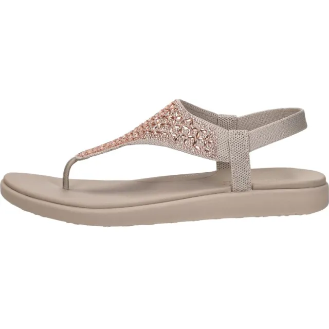 Skechers Meditation Luxe sandalen beige, foto 2