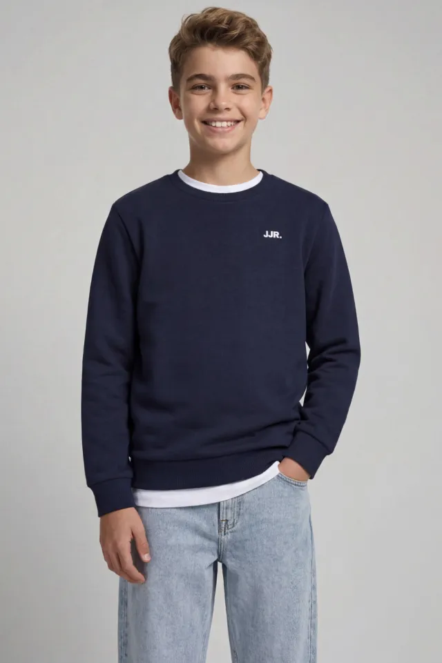 JJ Rebel JUNIOR sweater - donkerblauw