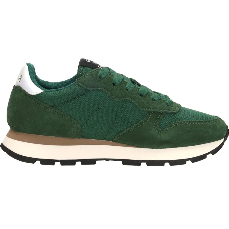 Sun68 Ally Solid Nylon lage sneakers groen