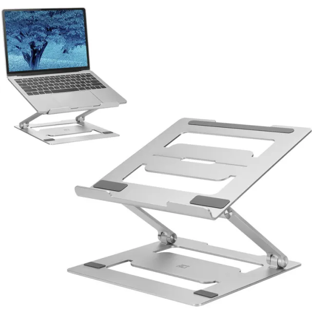 ACT AC8135 opvouwbare laptopstandaard zilver