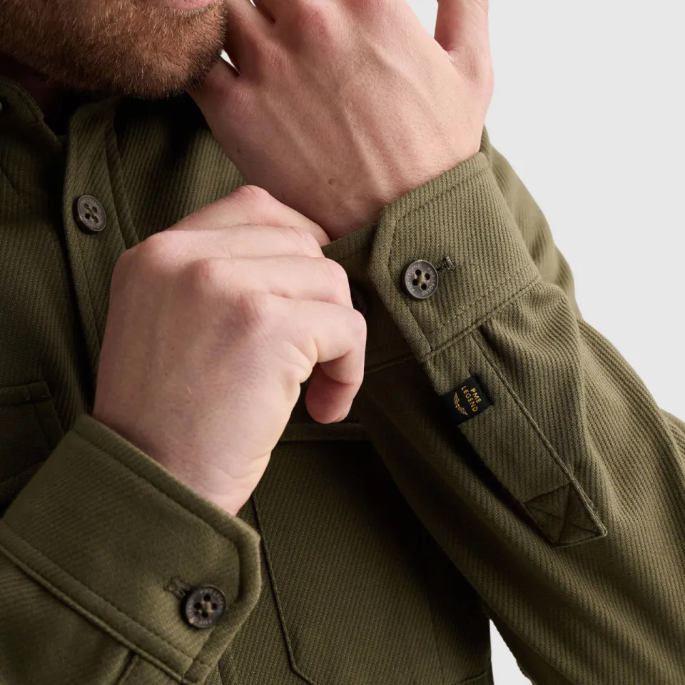 PME Legend regular fit overshirt - kalamata khaki, foto 6