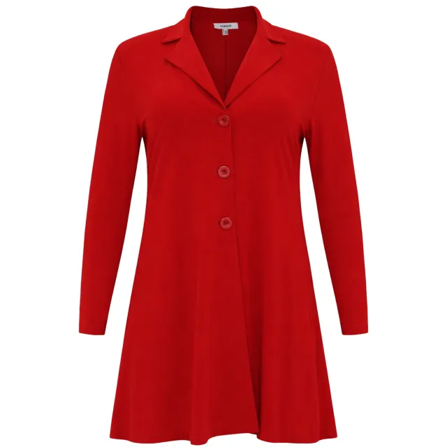 Yoek Blazer A-lijn | Rood
