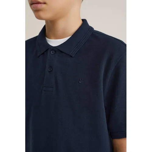 WE Fashion polo donkerblauw, foto 4