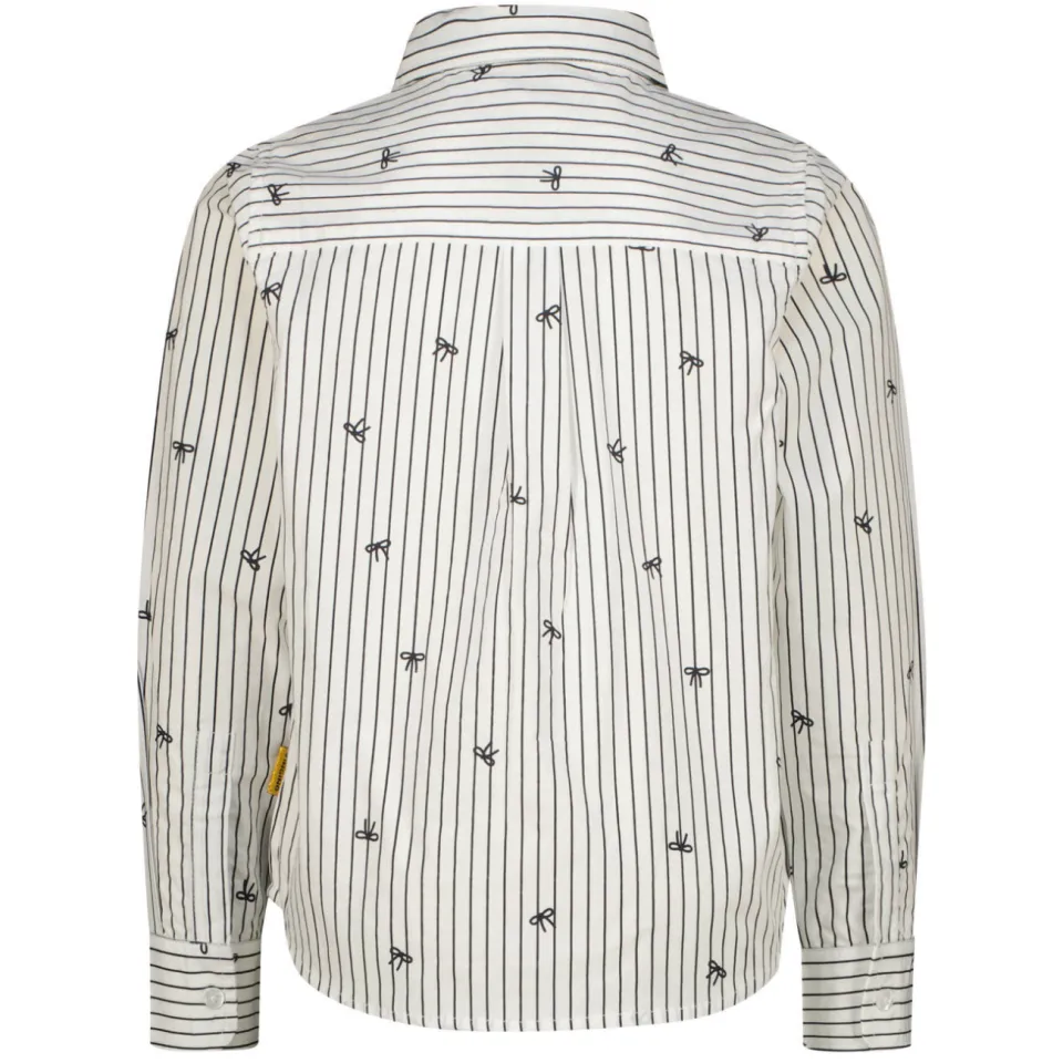 Vingino gestreepte blouse offwhite blauw, foto 3