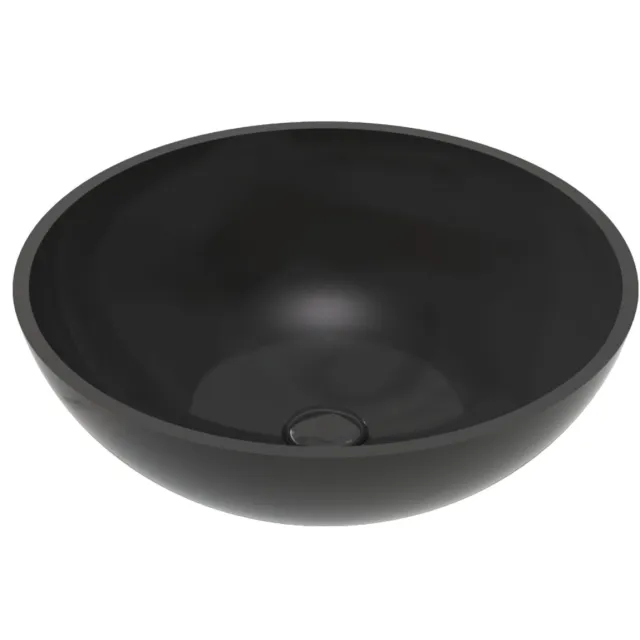 Boss & Wessing Waskom BWS Veroni Per Solid Surface 42x42x14 cm Zwart Wit