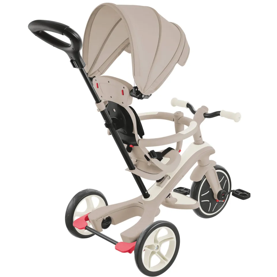 Globber New Trike Explorer 4 in 1 driewieler beige ECO, foto 3