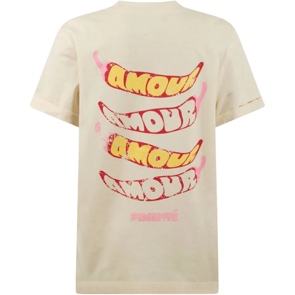 Shoeby T-shirt met backprint ecru, foto 3