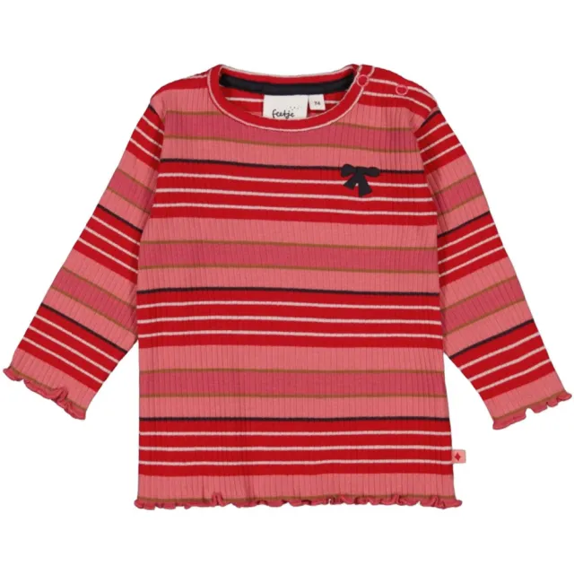 Feetje Queen of Hearts longsleeve rood Roze