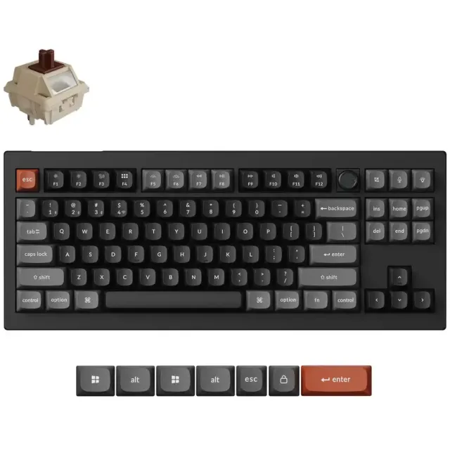 Keychron V3 Ultra 8K draadloos mechanisch toetsenbord zwart