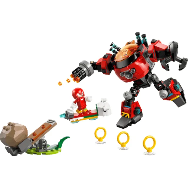 Lego Sonic The Hedgehog Knuckles vs. Dr. Eggman Egg Crusher mecha 77005