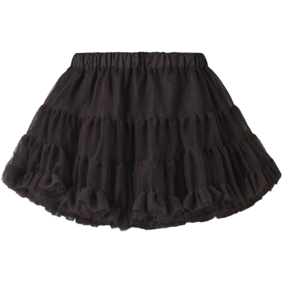 NAME IT MINI korte tule rok bruin, foto 2