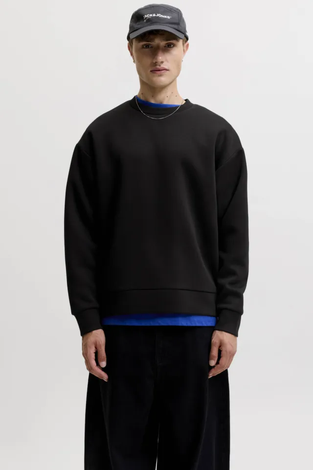 Jack & Jones ESSENTIALS oversized sweater - zwart Black