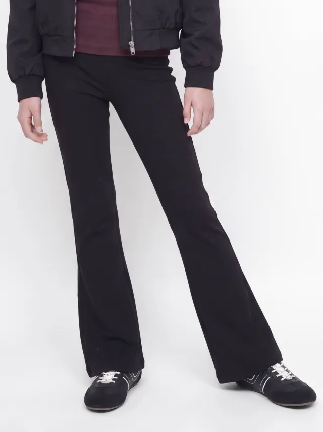 JJXX GIRL flared broek met glitters zwart, foto 5