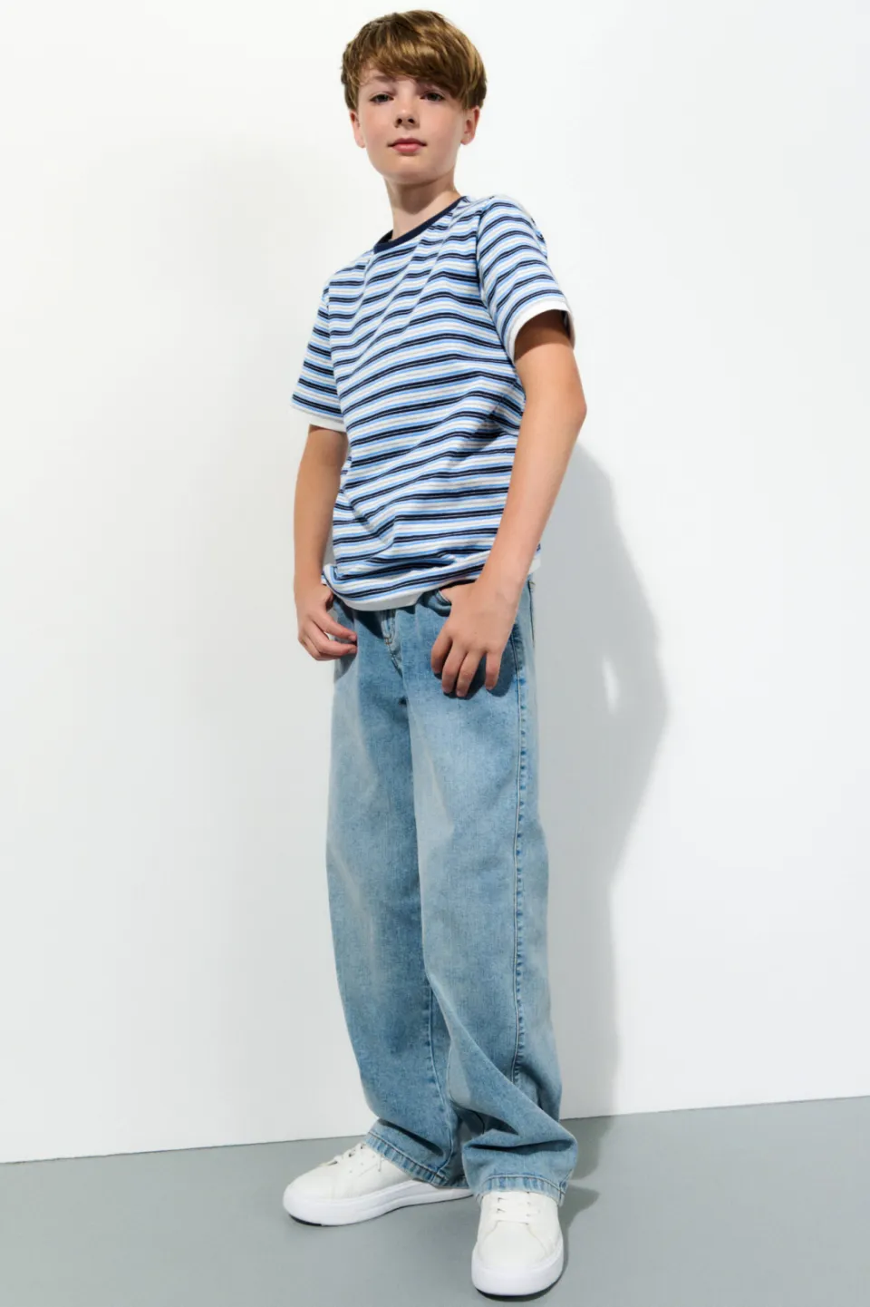 s.Oliver baggy wide leg jeans - lichtblauw, foto 3