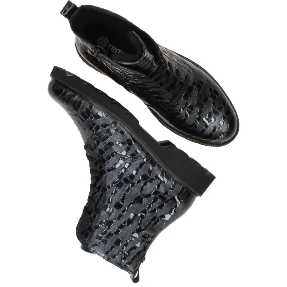 Remonte veterboots blauw lak, foto 7