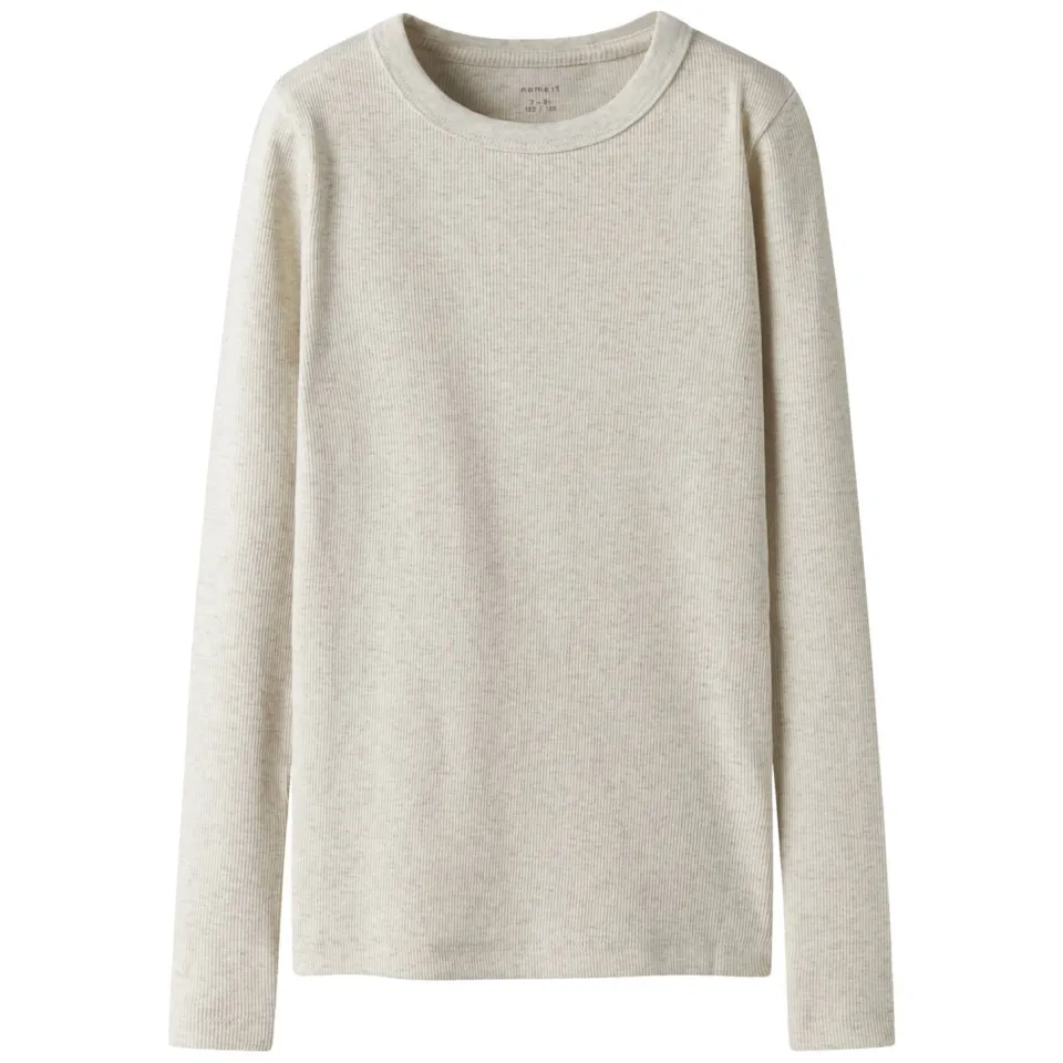 NAME IT KIDS longsleeve gebreid beige melange, foto 2