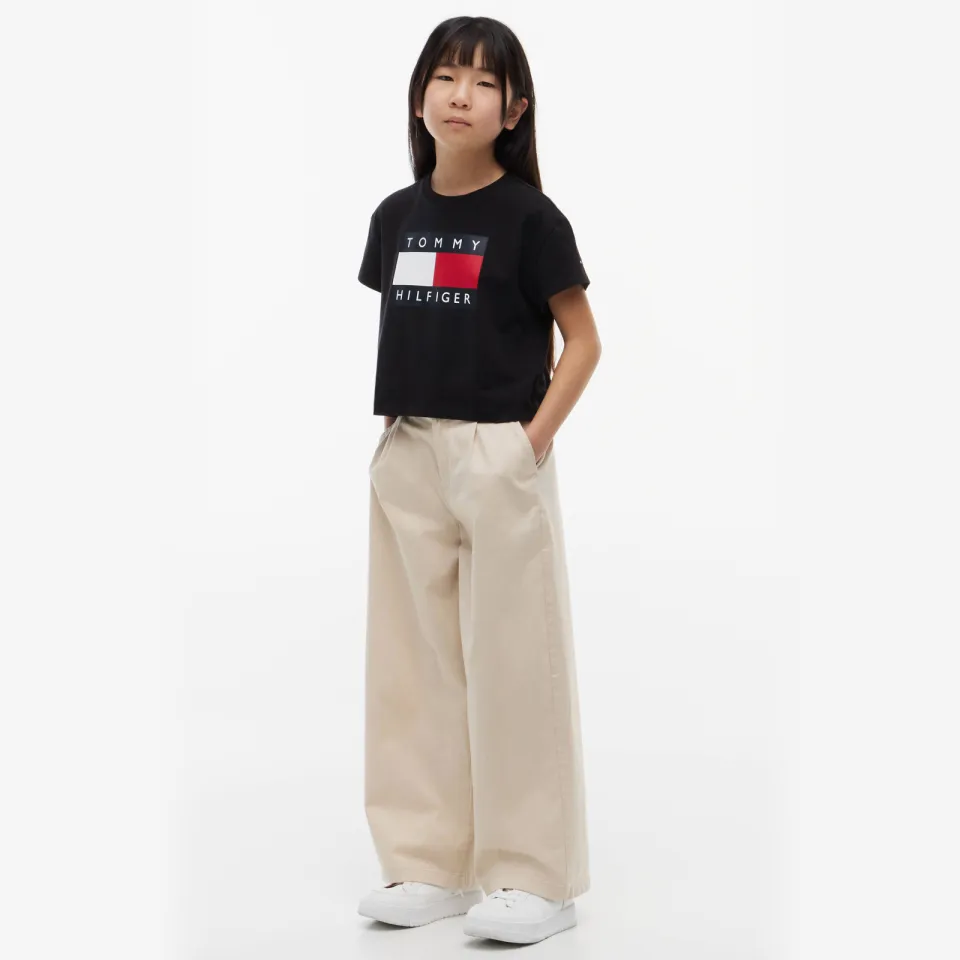 Tommy Hilfiger Heritage Flag t-shirt zwart