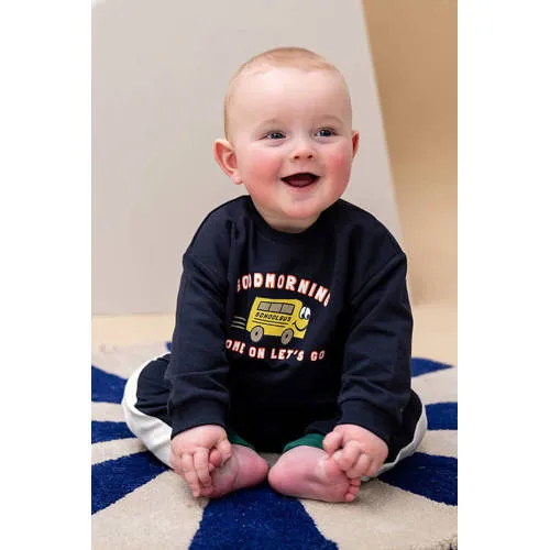 Babyface sweater met print - donkerblauw, foto 4