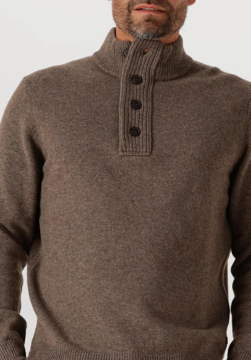Barbour Heren Truien & Vesten Essential Patch Half Zip Knitted Jumper - Bruin, foto 4