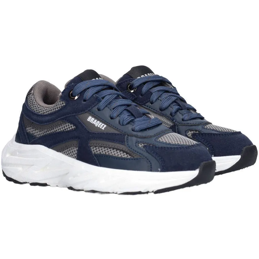 Braqeez chunky sneakers - marineblauw, foto 6