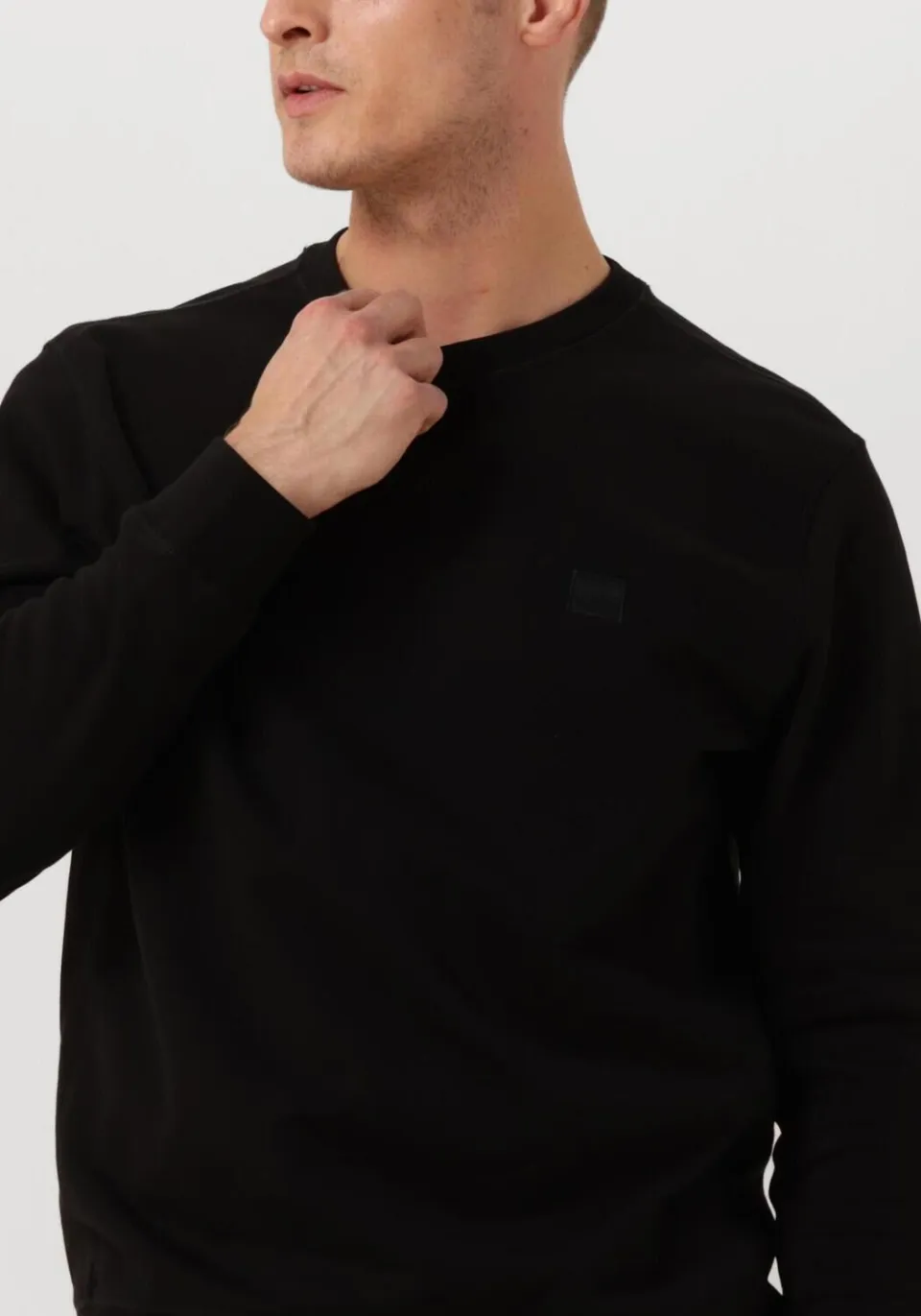Boss sweater Westart met logo black, foto 7