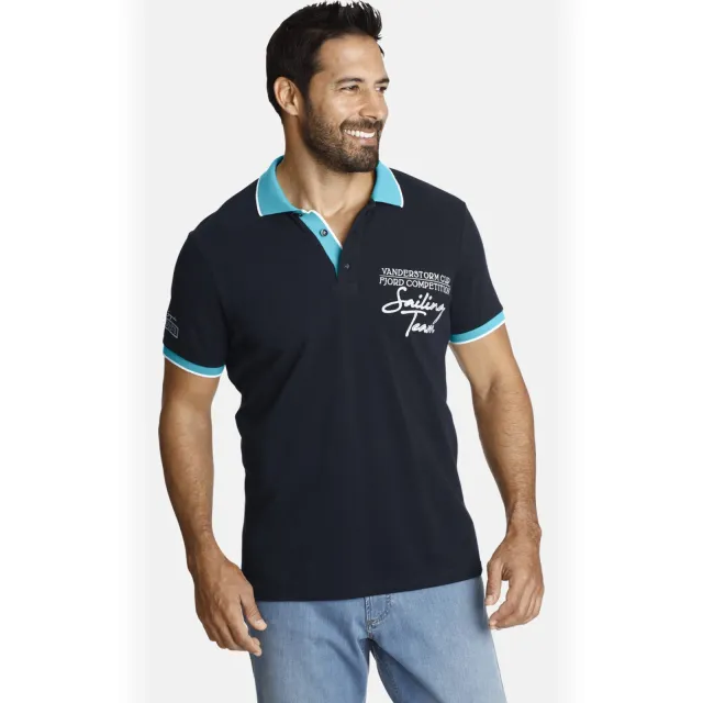 Jan Vanderstorm regular polo IWAR Plus Donkerblauw