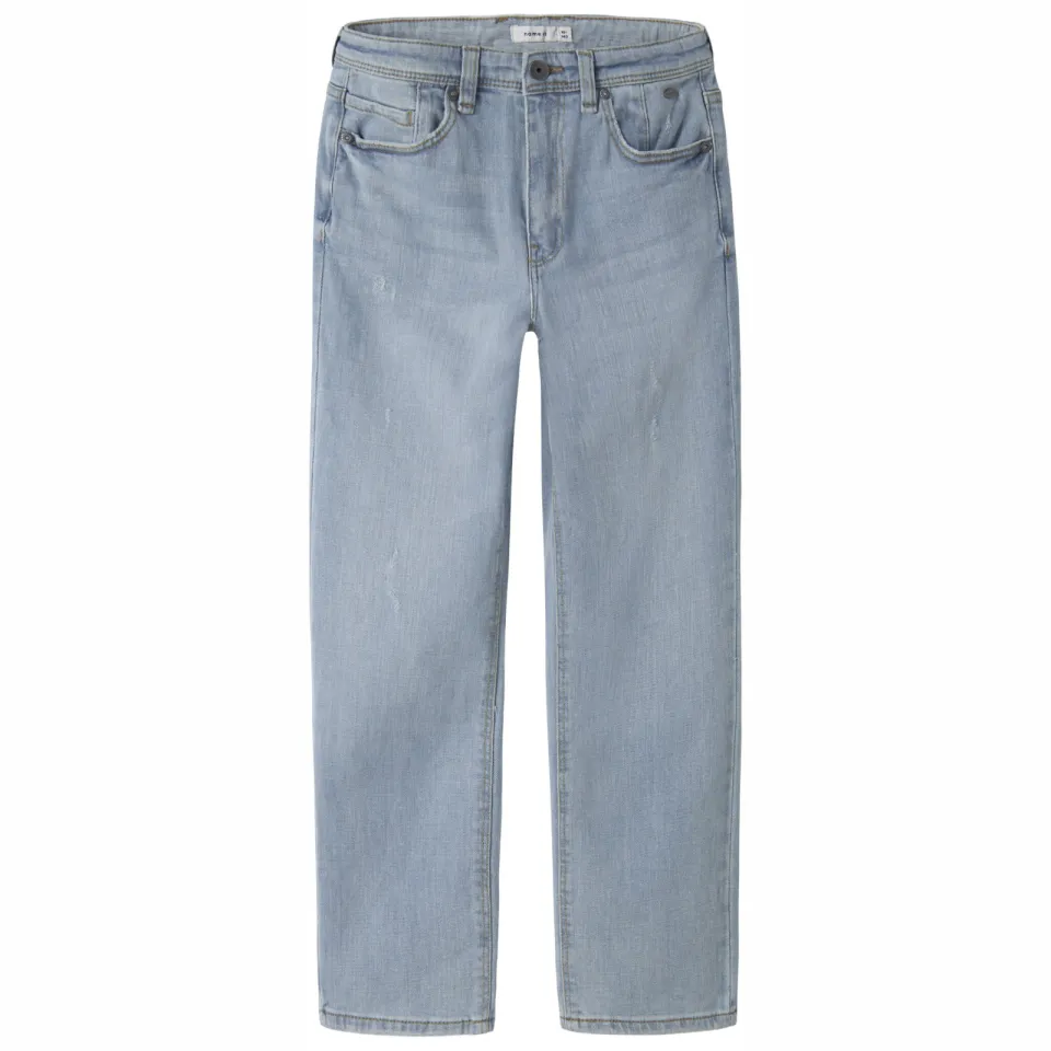 NAME IT KIDS straight leg jeans NKMRYAN light blue denim, foto 2