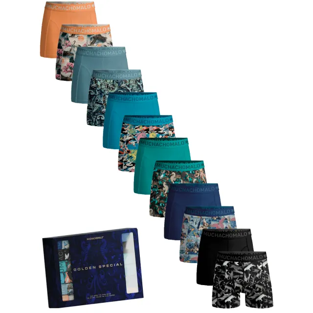 Muchachomalo Heren 12-pack Boxershorts Veelkleurig