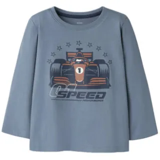 GUPPY MINI longsleeve met print blauw