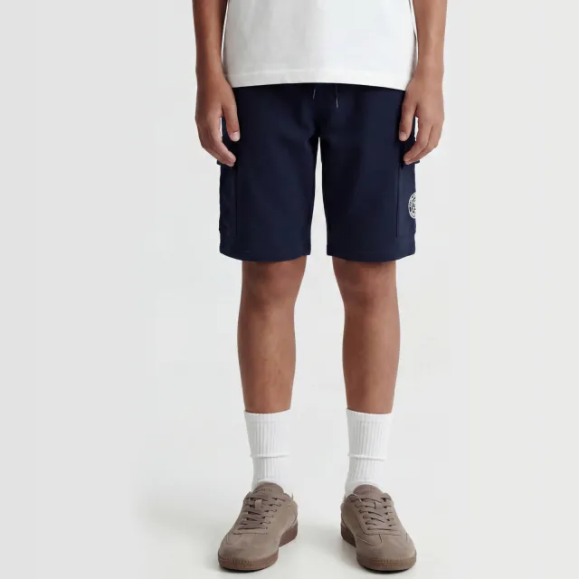 Jack & Jones regular sweatshort donkerblauw met cargozakken, foto 5