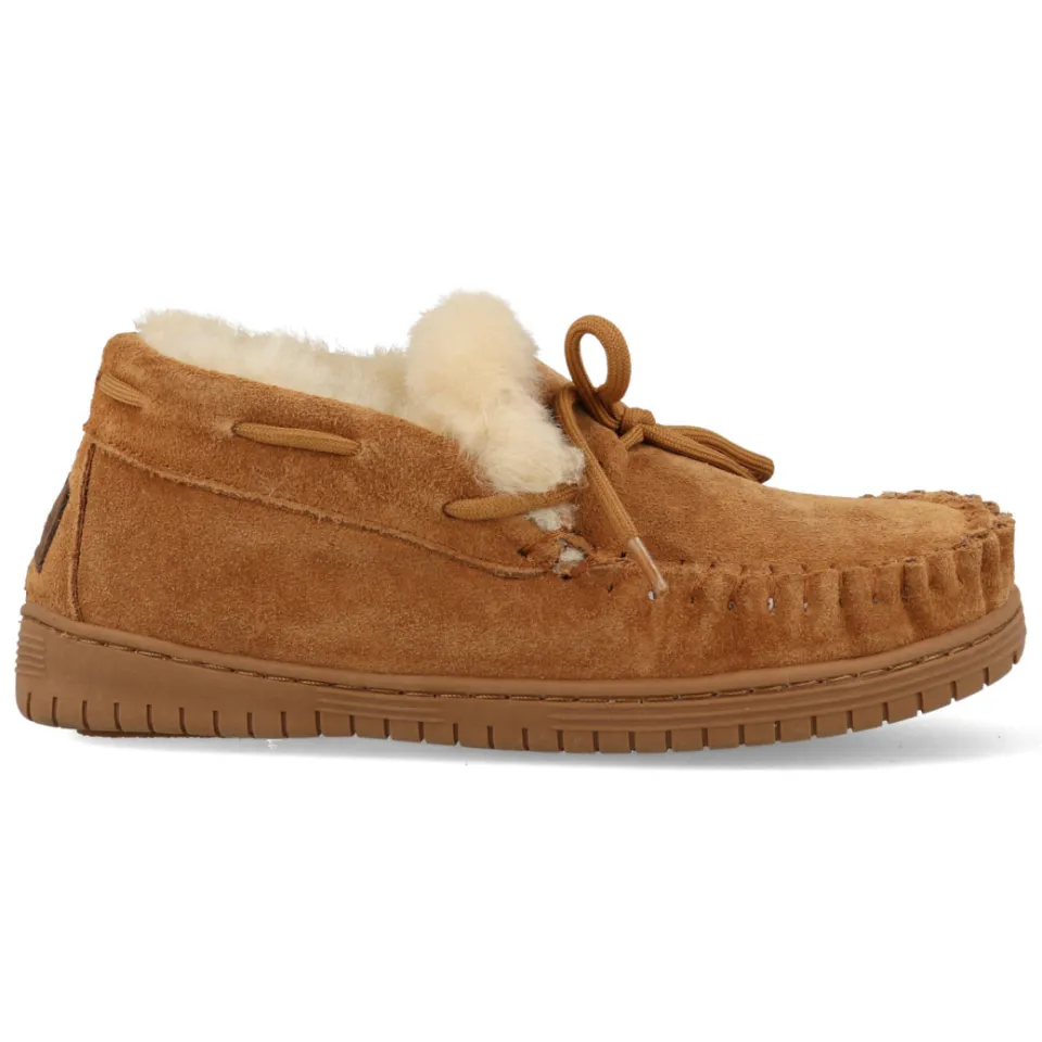 Warmbat Bunya pantoffels cognac