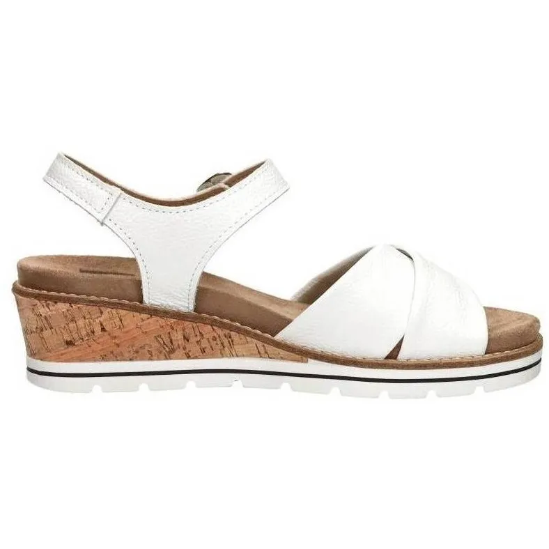 Sub55 Comfort Collection Klara 02 sleehak sandaal wit