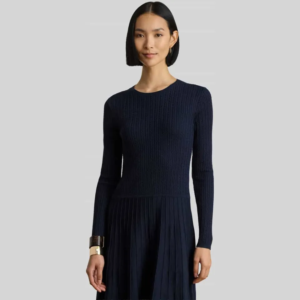 Lauren Ralph Lauren DEVLYN jurk marineblauw, foto 4
