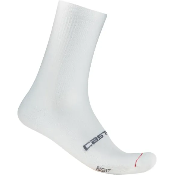 Castelli Espresso 18 fietssokken wit/grijs