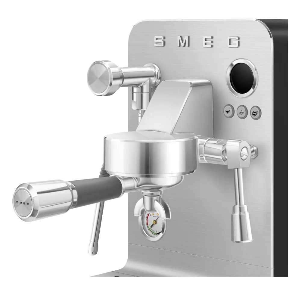 Smeg EMC02BLMEU espressomachine zilver, foto 3