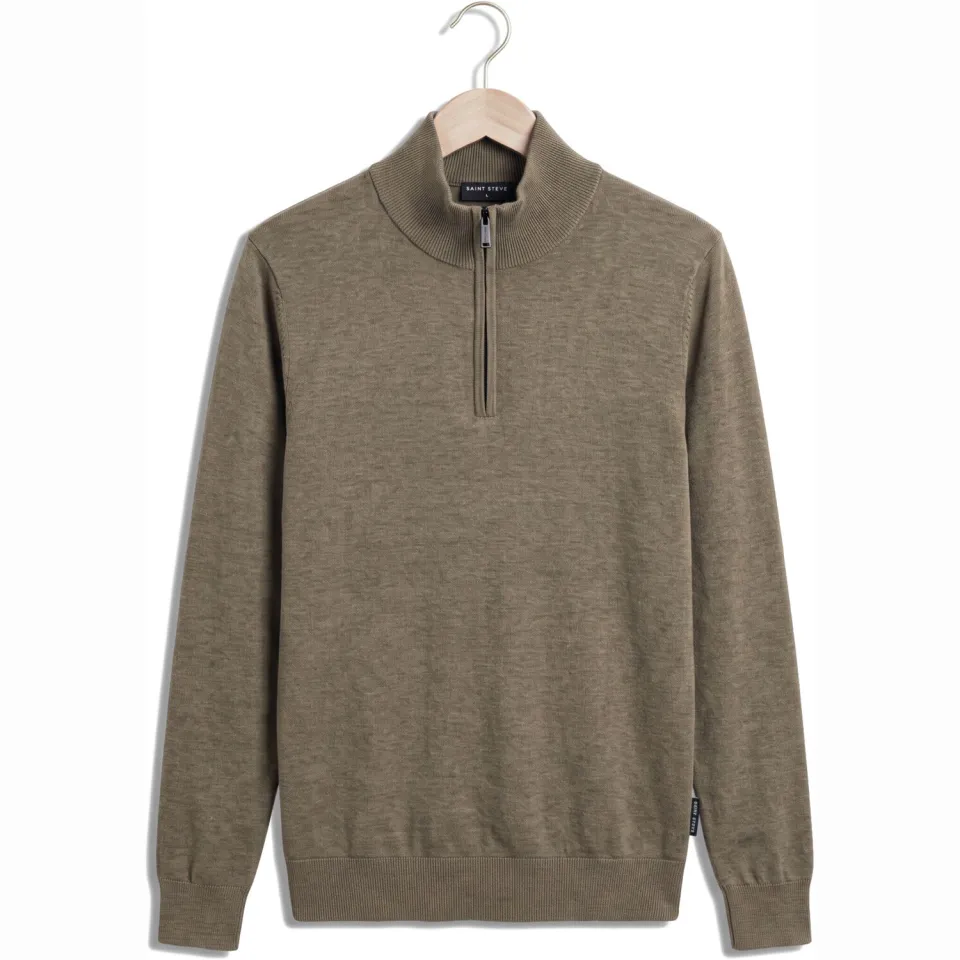 Saint Steve Heren Truien & Vesten Cas - Khaki, foto 2